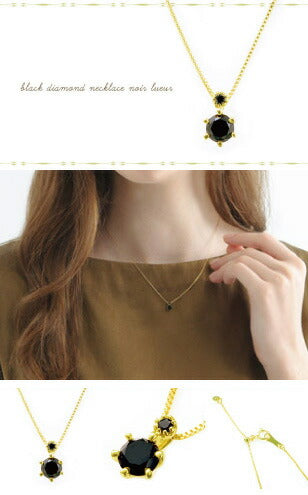 K18 ブラックダイヤモンドネックレス