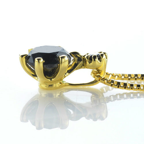 K18 ブラックダイヤモンドネックレス