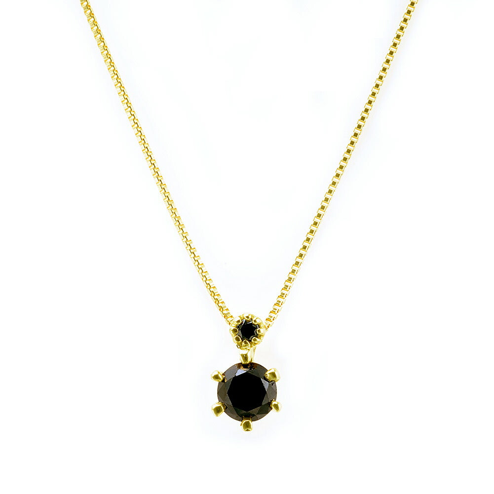 K18 ブラックダイヤモンドネックレス