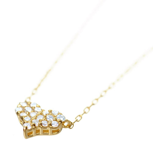 K18 ダイヤモンド ネックレス -pave heart-