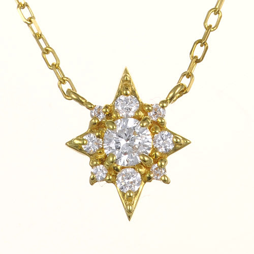 K18 ダイヤモンドネックレス - Stellar -