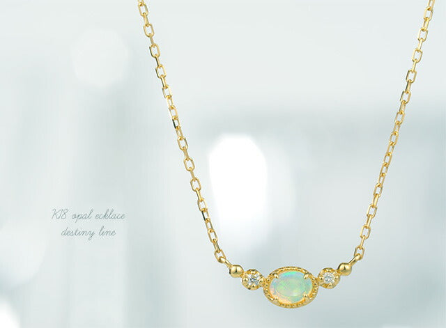 K18 オパール ネックレス-destiny line-｜60-6255