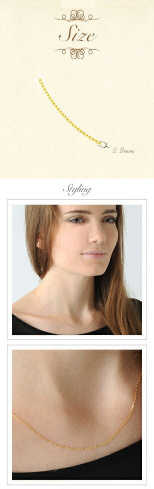 K18 チェーンネックレス