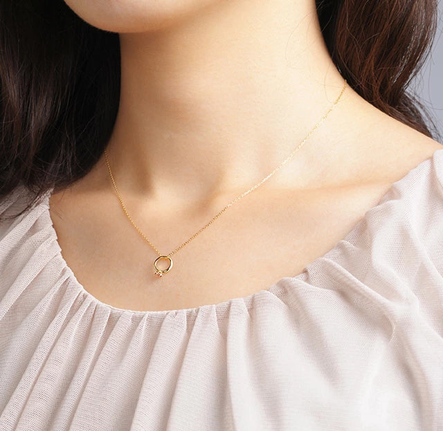 【刻印可】ベビーリング 誕生石 ペンダントトップ（ダイヤモンド）