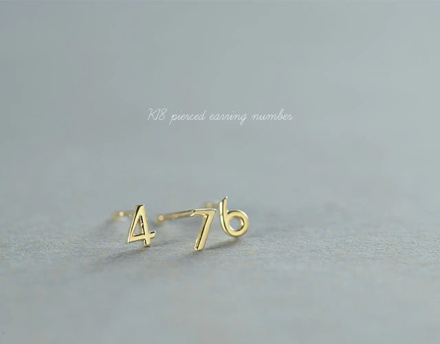 ナンバーピアス（片耳）